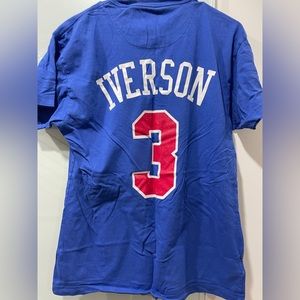 Men’s Philadelphia 76ers Allen Iverson Mitchell & Ness Royal Hardwood Classics